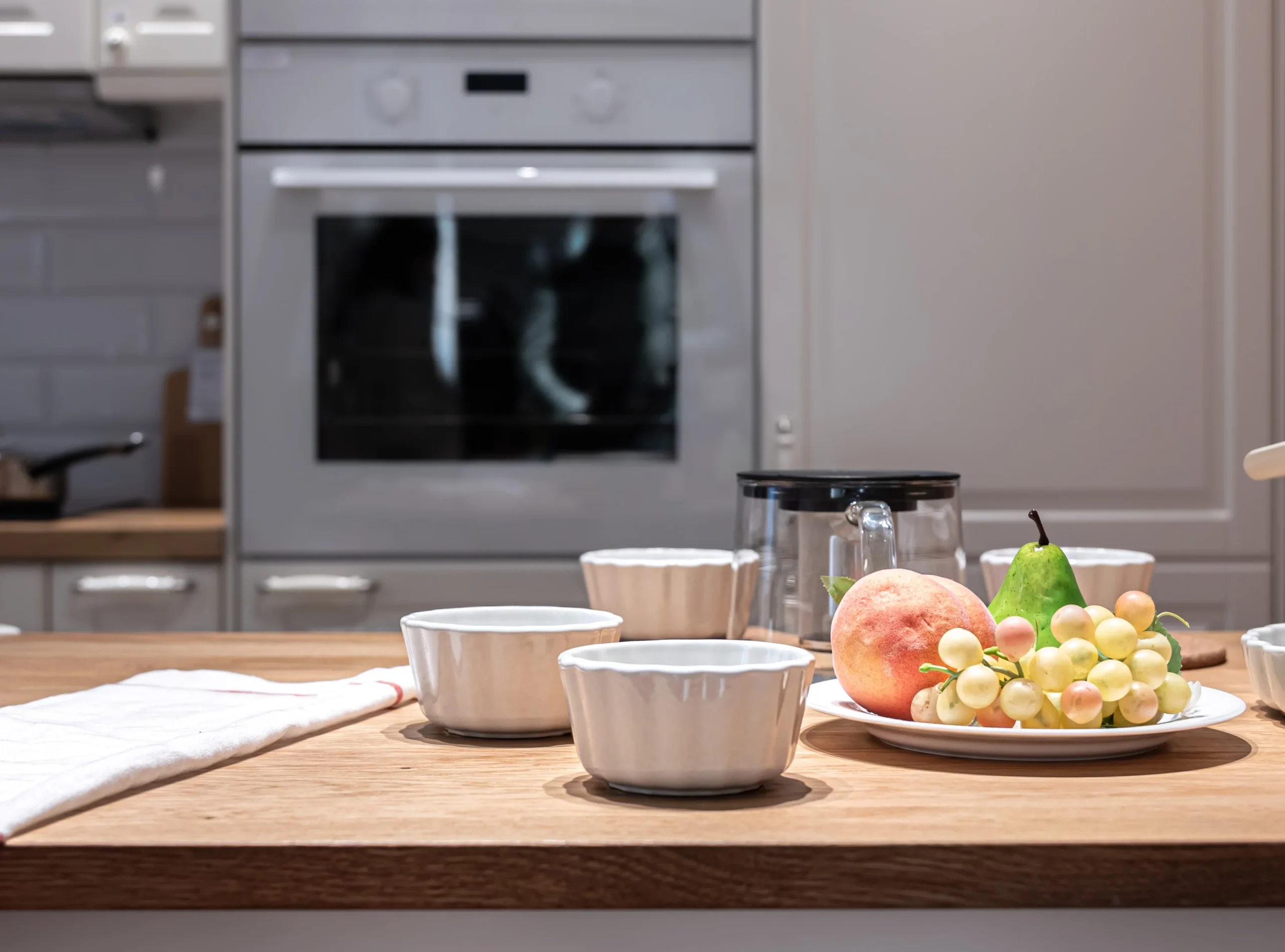 pendurar o pano da cozinha no forno