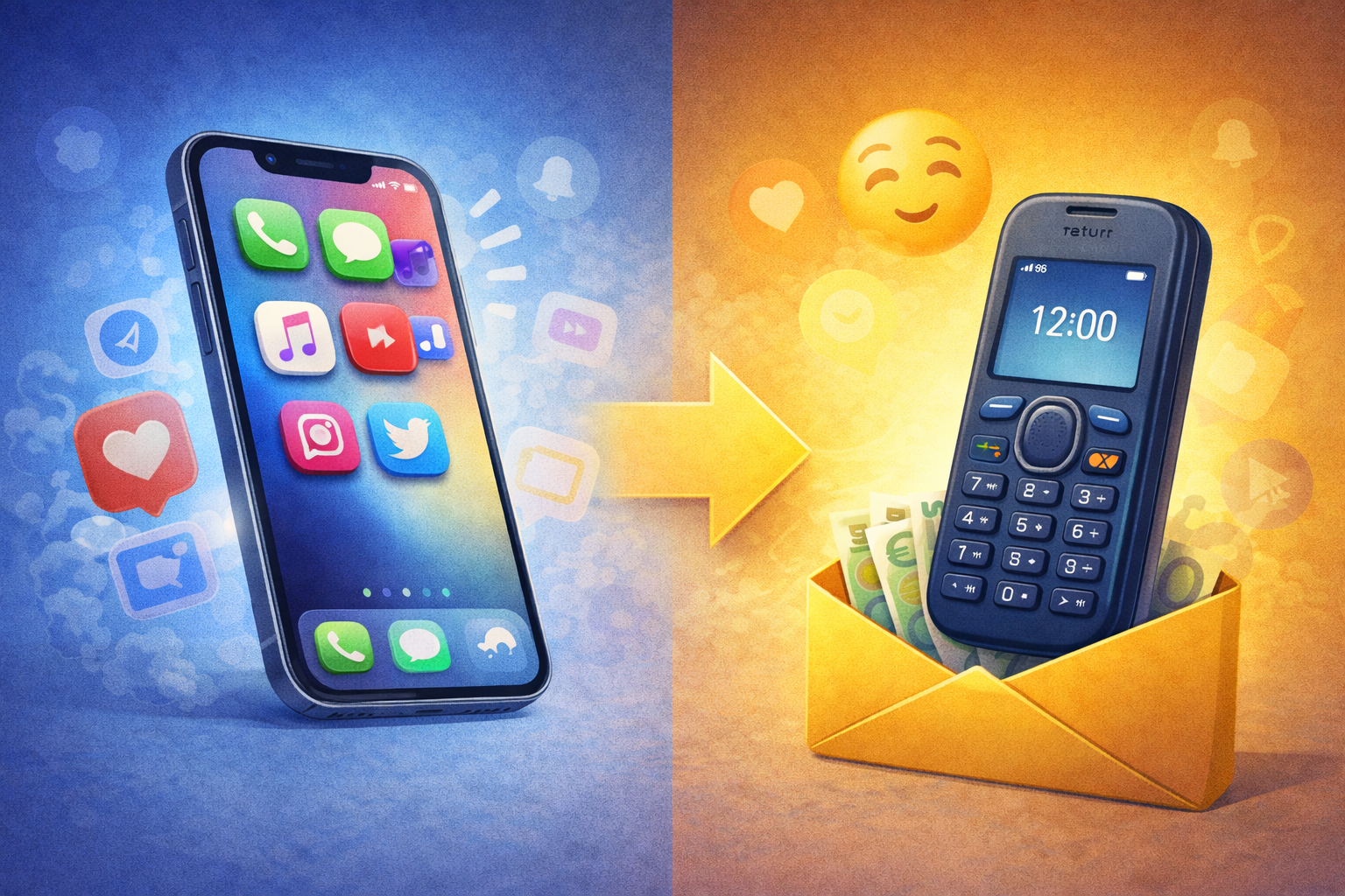 Mudar de um smartphone para um dumb phone