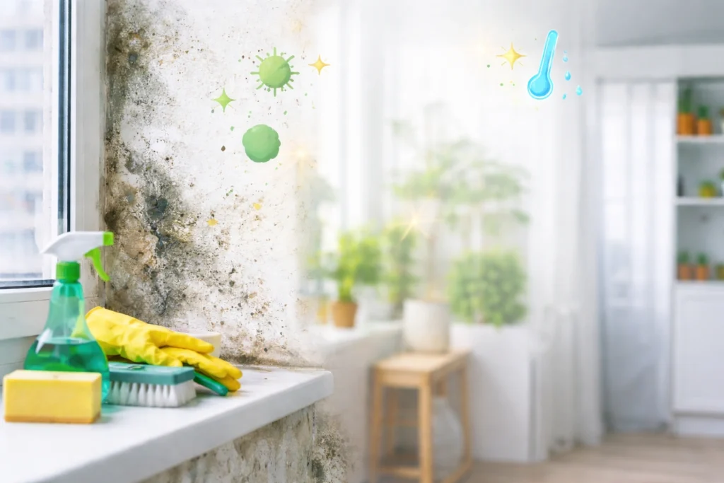 Humidade e Bolor em Casa? Truques Caseiros para Resolver o Problema