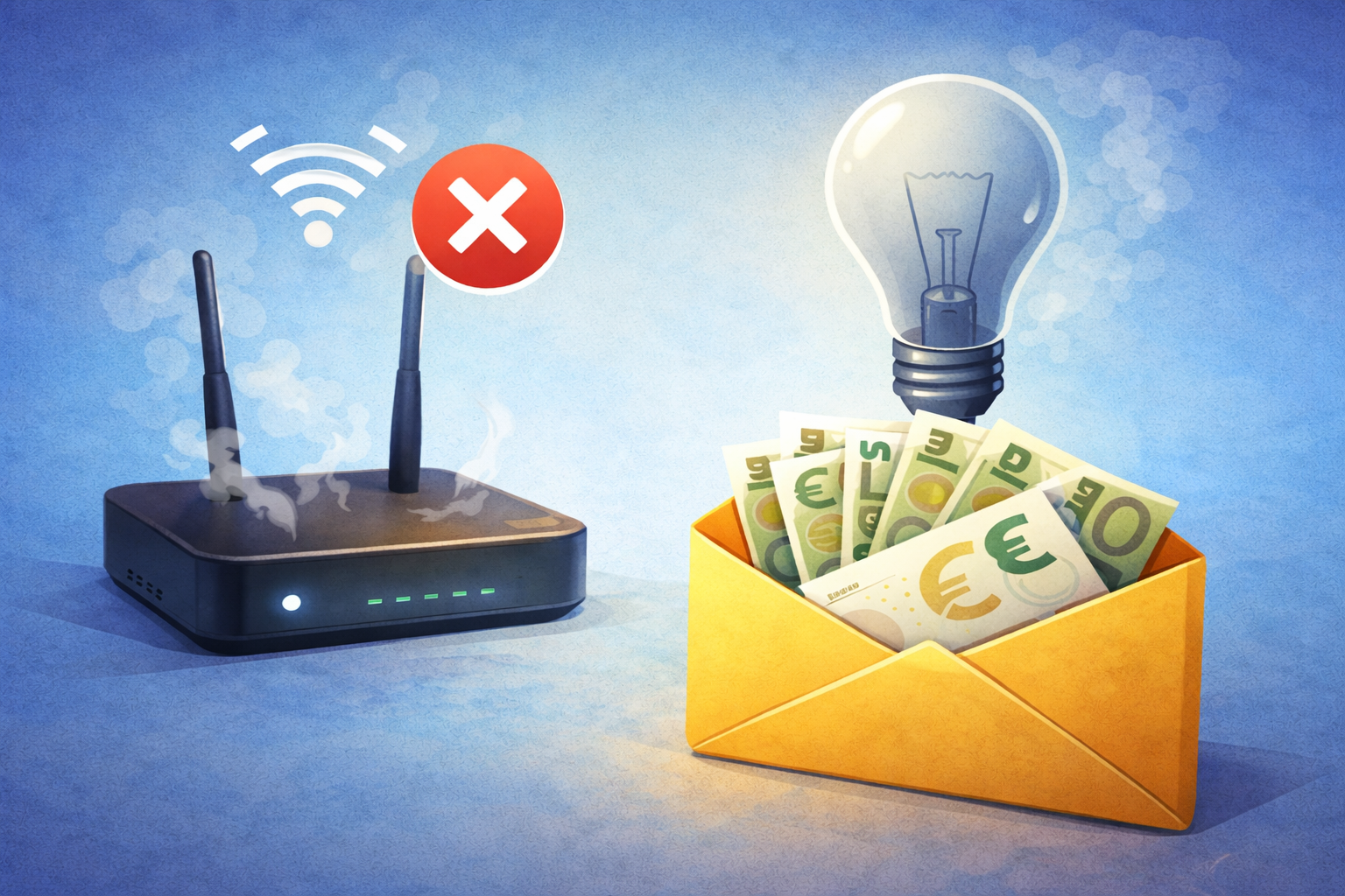 Falhas na luz ou internet podem dar indemnizações.